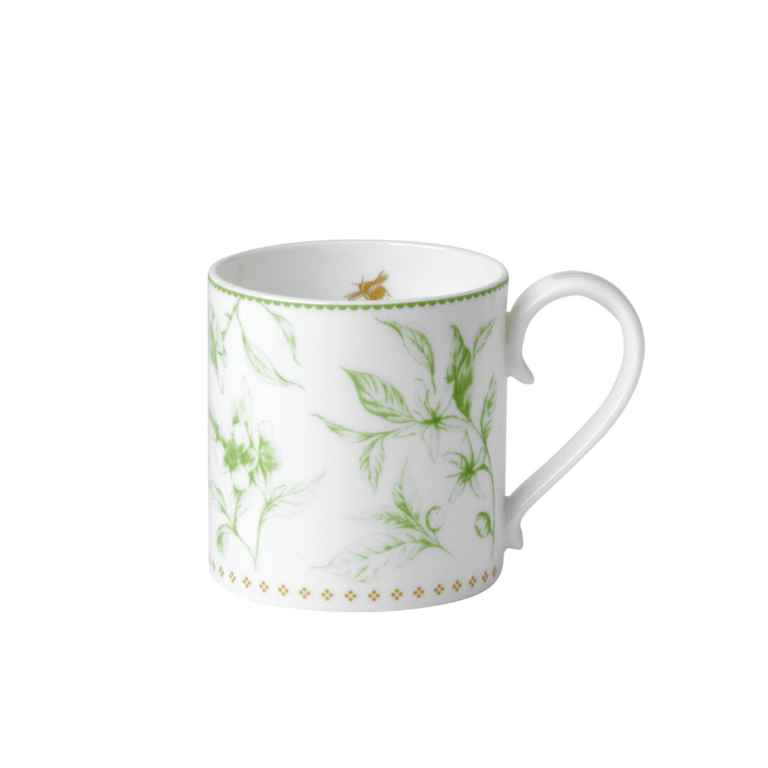 Ceramic Mug Hive Green Coupe Mug 9cm 35cl Drinking Tableware Home Pack Of 12