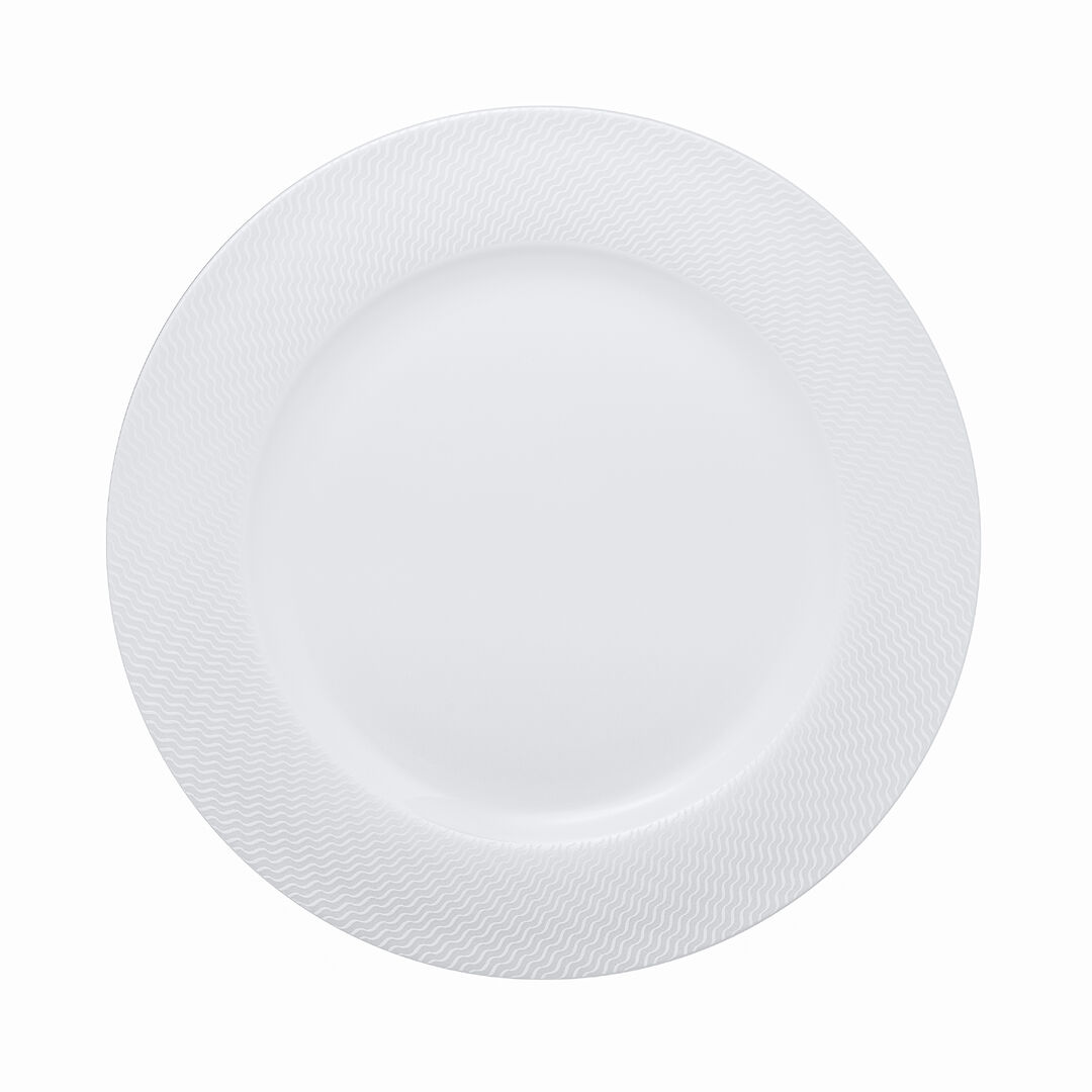 Lahari Classic Plate 30cm Ceramic Serving Food Plate Set Tableware Pack of 12