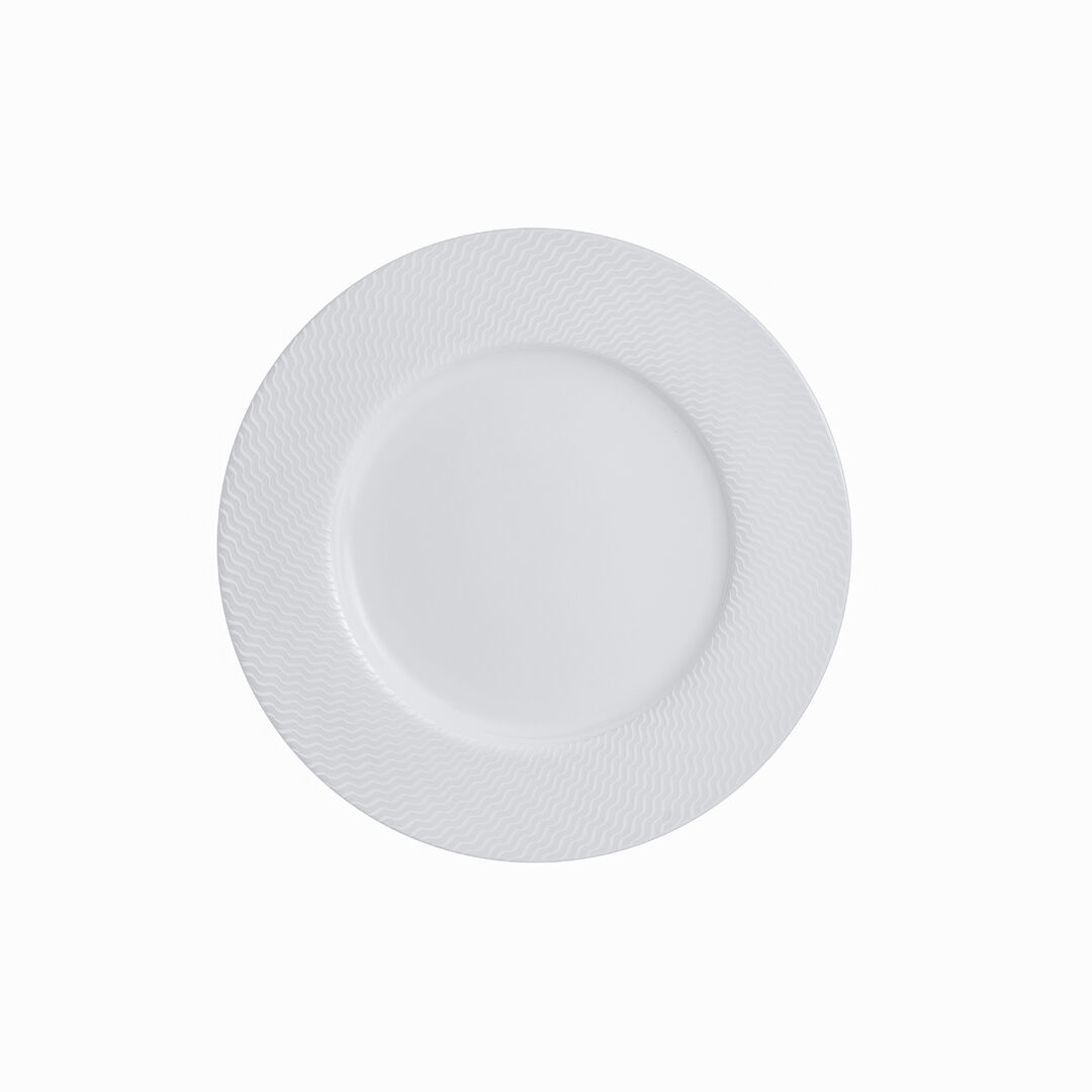Lahari Classic Plate 22cm Ceramic Serving Food Plate Set Tableware Pack of 12