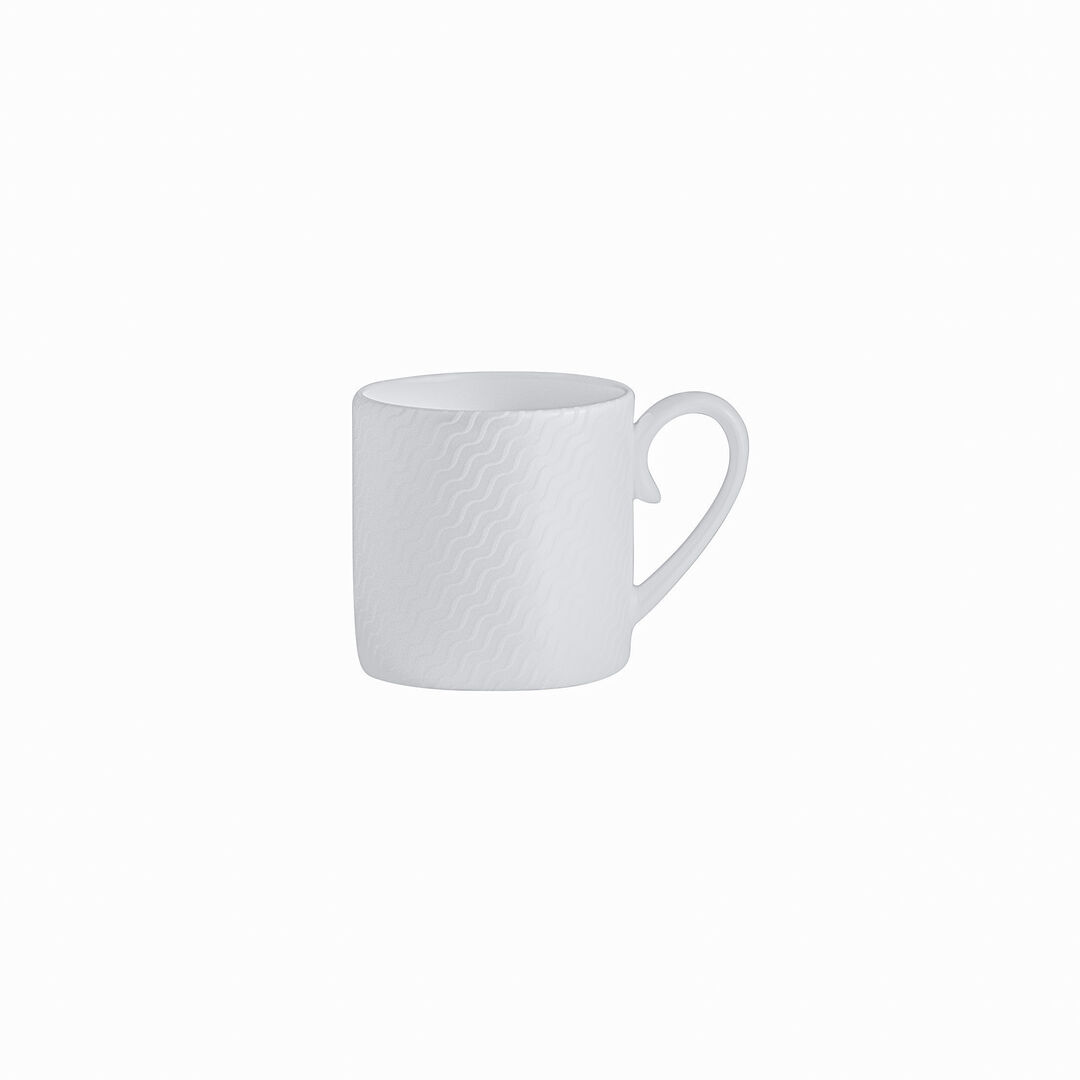 Lahari Coffee Can Cup 6cm 10cl Ceramic Drinking Cup Set Tableware Pack of 12