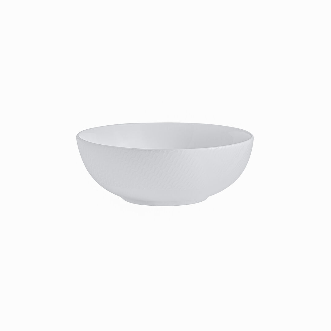 Lahari Coupe Bowl 14.5cm 35cl White Ceramic Bowl Home Tableware Pack of 12