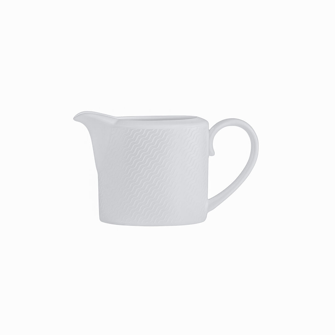 Lahari S/S Coupe Milk Jug 9cm 22cl Ceramic Tableware Serving Jug Pack of 12