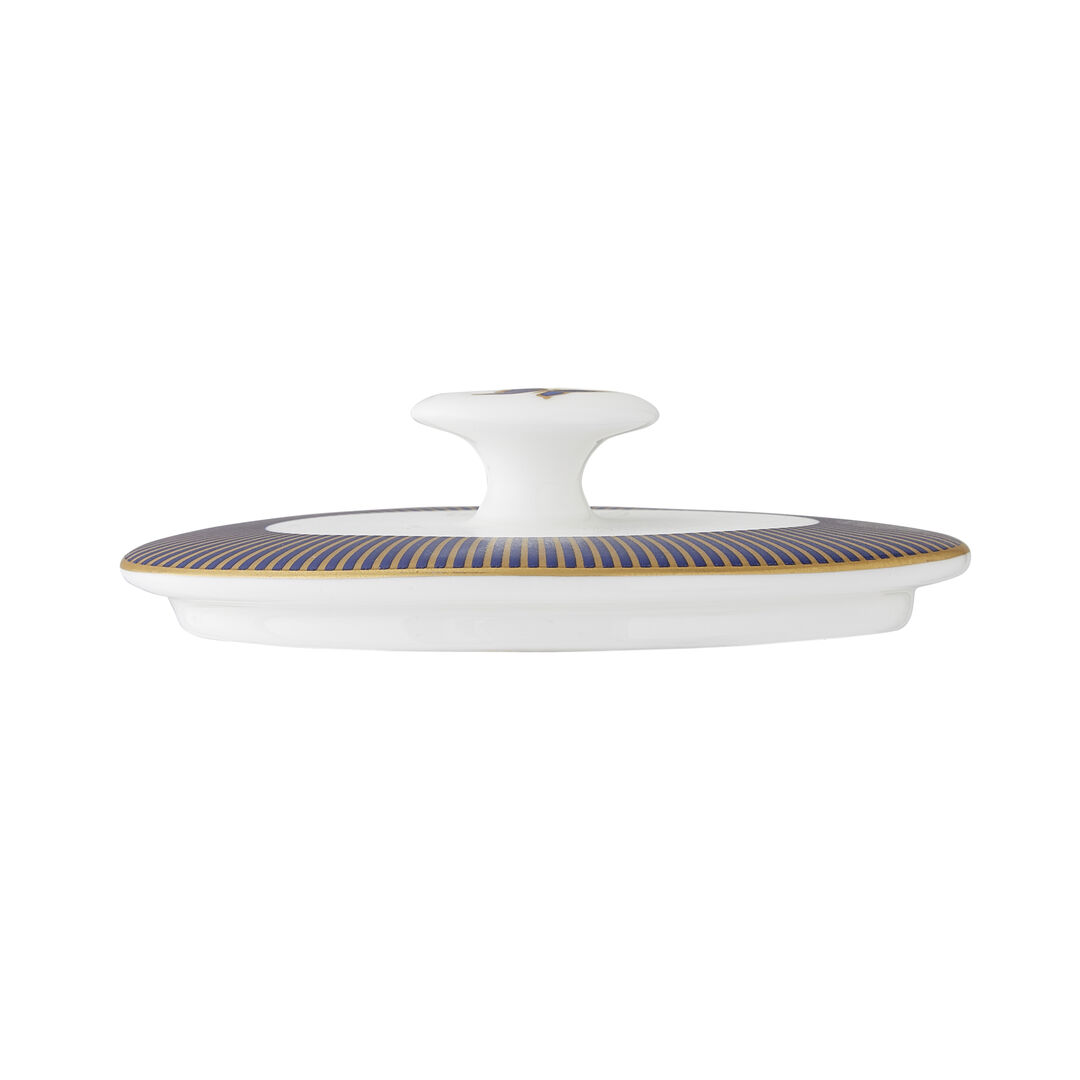 Makira Coupe Oval Sugar Lid Fits AND0335 Ceramic Pot Lid Tableware Pack of 12