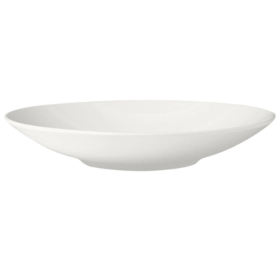 Monaco White Contour Bowl 20.25cm 61.75cl Ceramic Bowl Set Tableware Pack Of 24