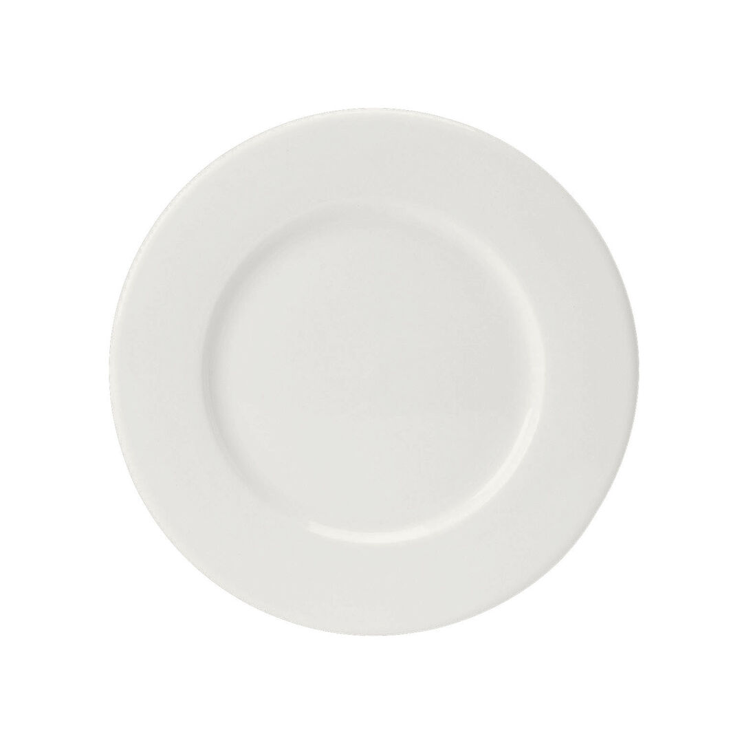 Monaco White Wide Rim Plate 16cm (6 1/4"") Ceramic Plate Tableware Pack of 36