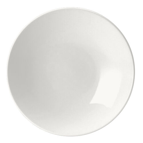 Monaco White Contour Bowl 28cm (11"") Ceramic Serving Bowl Tableware Pack of 6