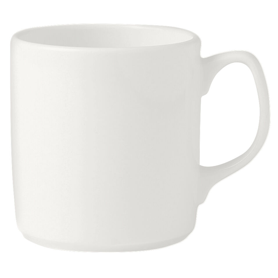 Ceramic Mug Monaco White Atlantic Mug 34cl (12oz) Home Tableware Pack Of 36