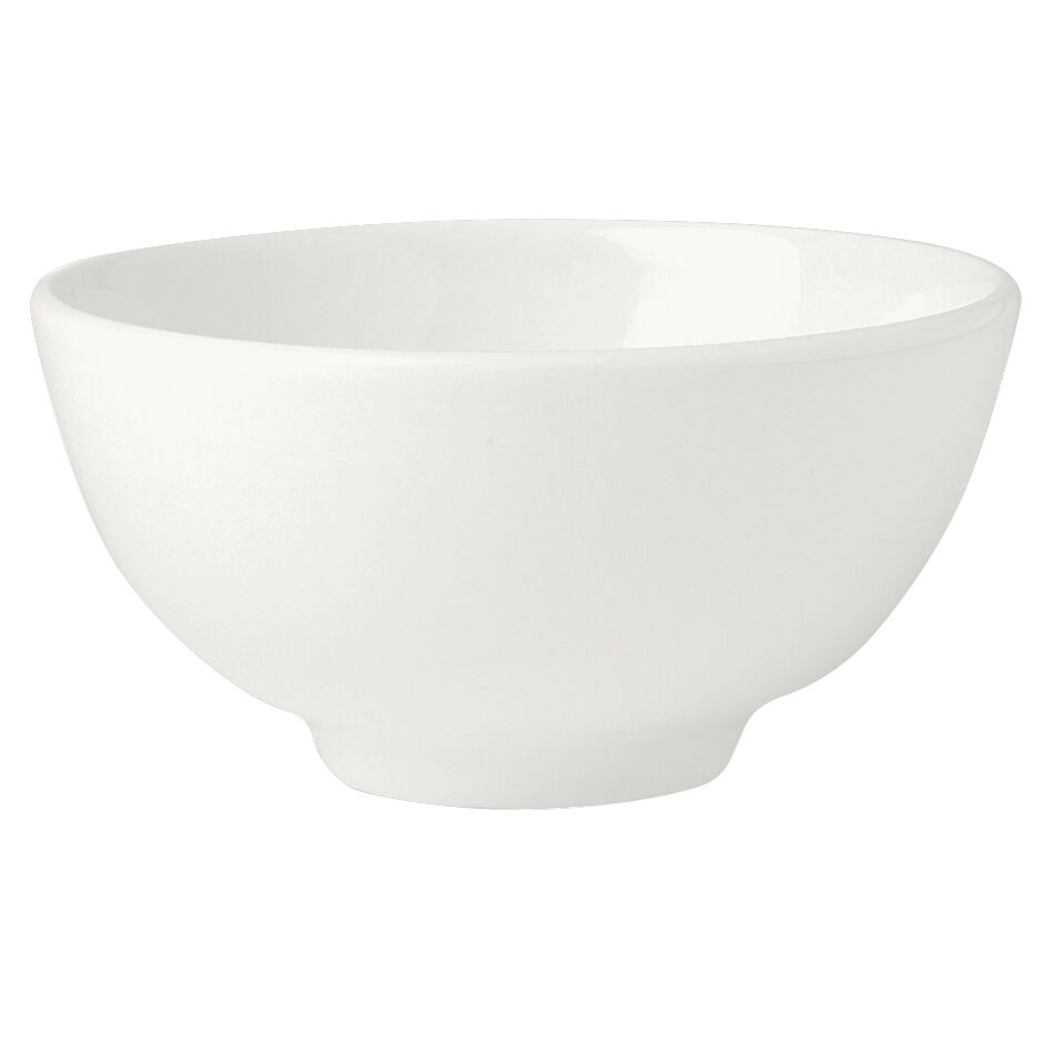 Monaco White Bowl 12.75cm 49.25cl Ceramic Bowls Tableware Bar Home Pack of 12