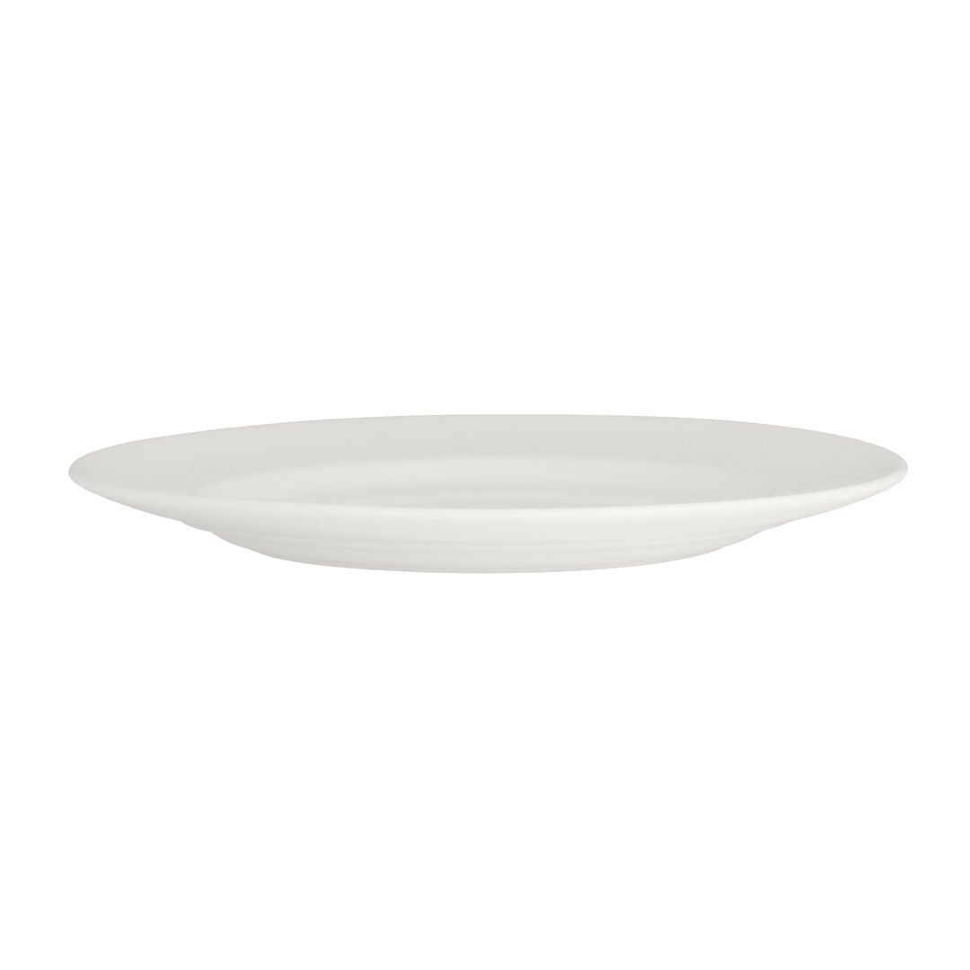 Monaco White Vogue Plate 32cm (12 1/2"") Ceramic Food Plate Tableware Pack of 6