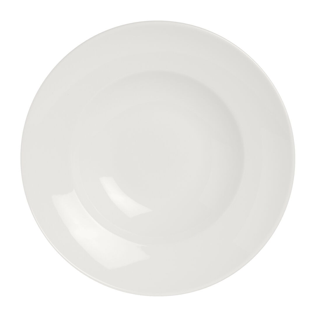 Monaco White Nouveau Bowl 27cm 35.75cl Ceramic Bowl Home Tableware Pack of 6