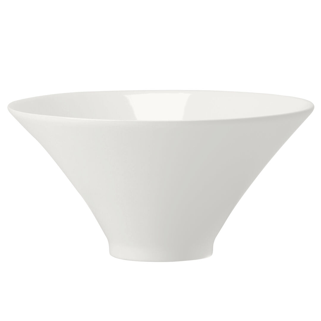 Monaco White Axis Bowl 10.25cm (4"") Ceramic Bowls Set Tableware Pack of 12