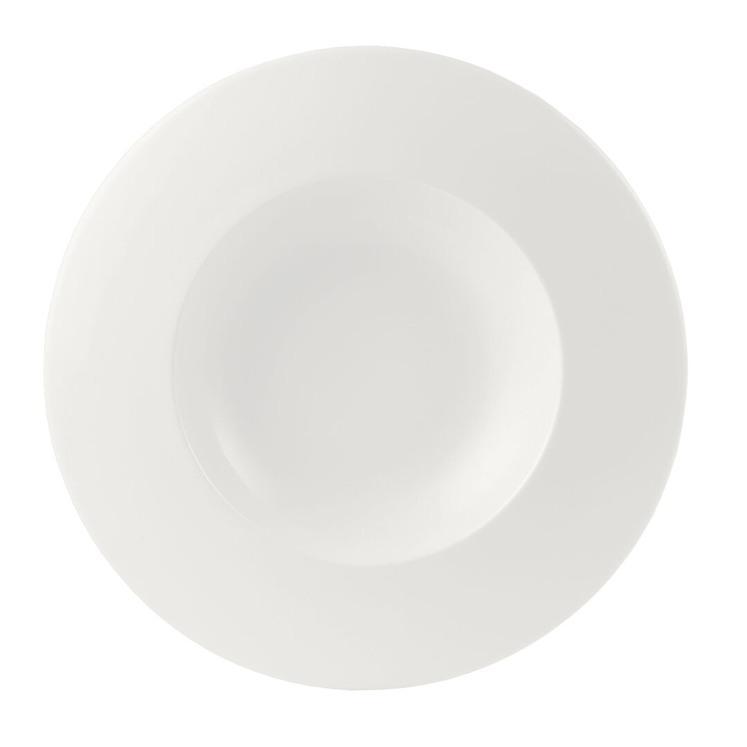 Monaco White Float Large Well 30.5cm 54.75cl Ceramic Set Tableware Pack of 6