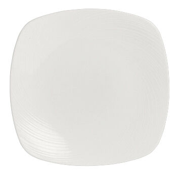 Spyro Quadro Plate 28cm (11"") Ceramic Serving Food Plate Tableware Pack of 12