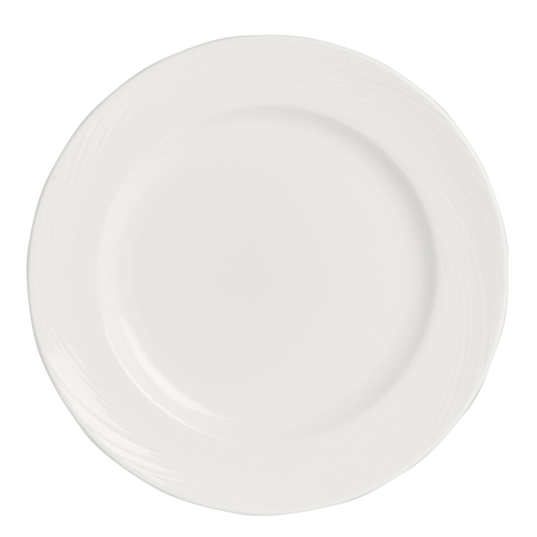 Spyro Plate 30cm (11 3/4"")Ceramic Serving Food Plate Bars Tableware Pack of 12