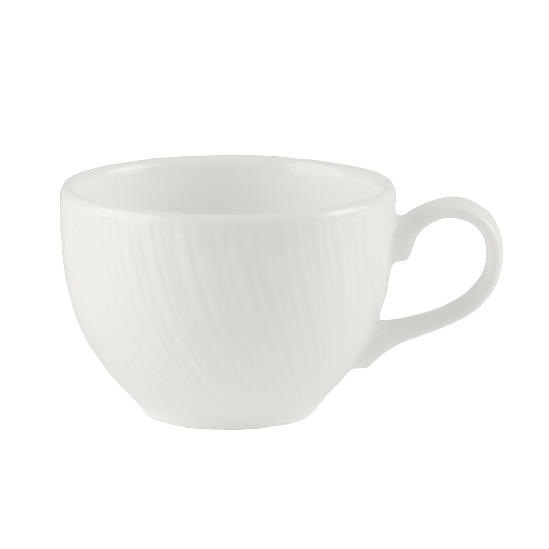 Spyro Low Cup 22.75cl (8oz) Ceramic Drinking Cup Set Home Tableware Pack of 36