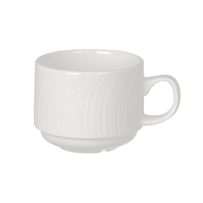 Spyro Stacking Cup 8.5cl Ceramic Drinking Cup Set Home Tableware Pack of 36
