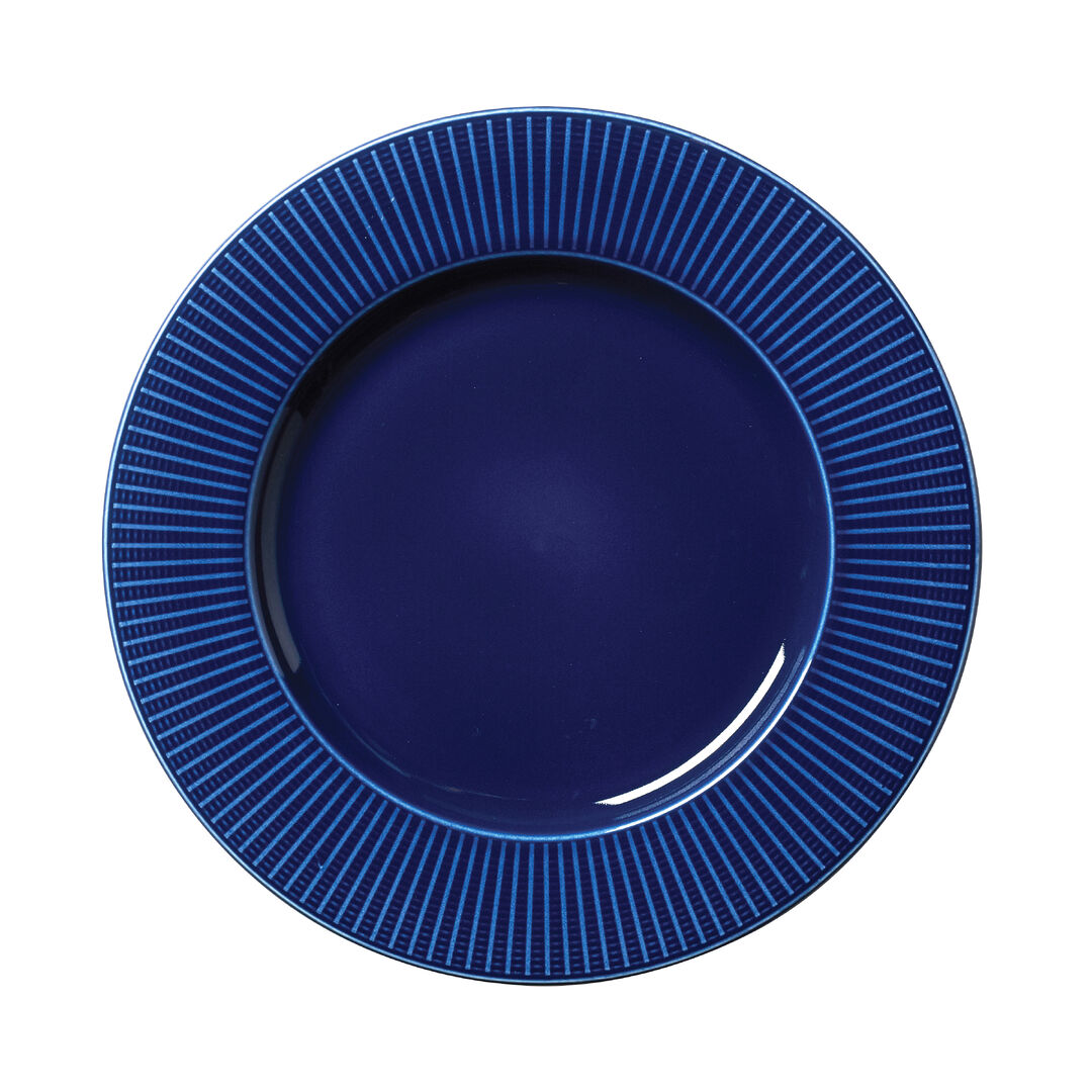 Willow Azure Large Gourmet Plate 28.5cm Ceramic Food Plate Tableware Pack of 6