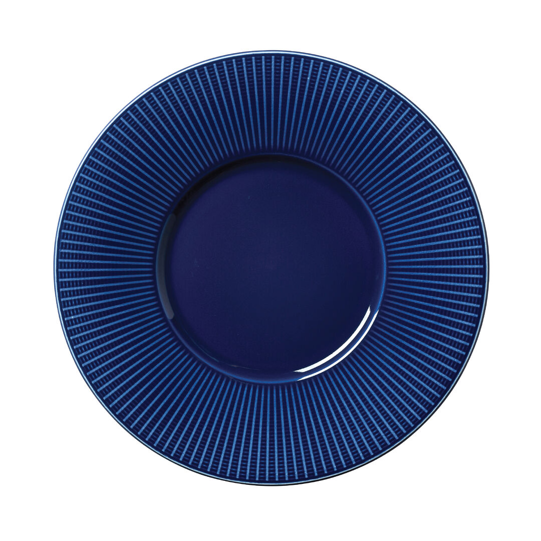 Willow Azure Medium Gourmet Plate 28.5cm Ceramic Food Plate Tableware Pack of 6