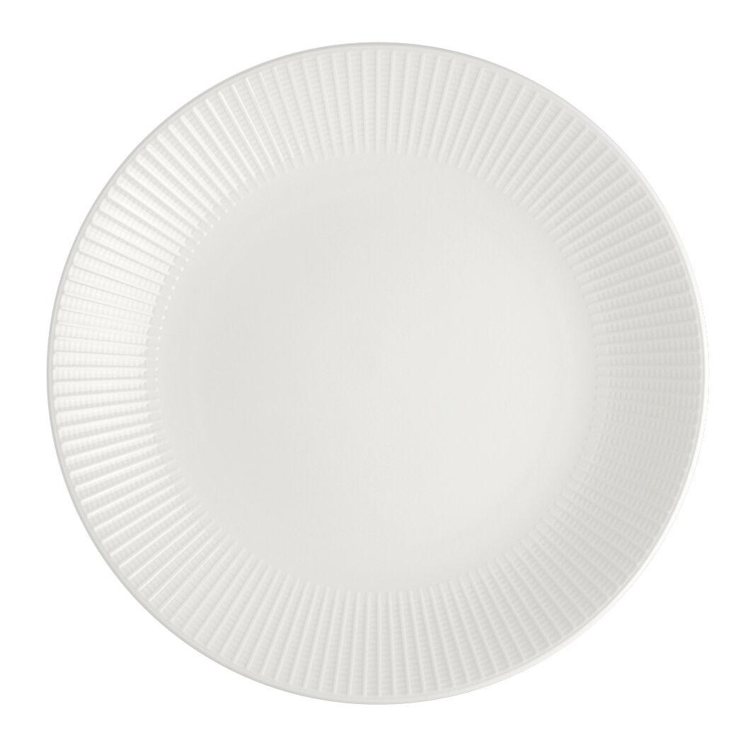 Willow Gourmet Coupe Plate 28cm (11"") Ceramic Tableware Serving Plate Pack of 6