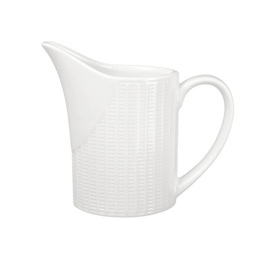 Willow Jug 14.25cl (5oz) Ceramic Tableware Serving Jug Hotel Home Pack of 12