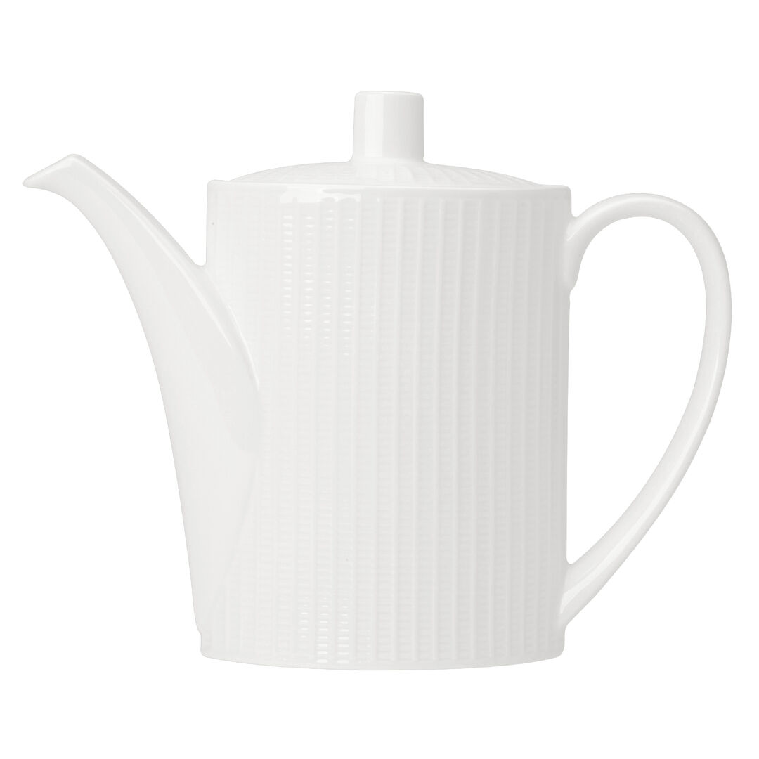 Willow Beverage Pot 60cl (21oz) Ceramic Serving Hot Drink Pot Set Pack of 6