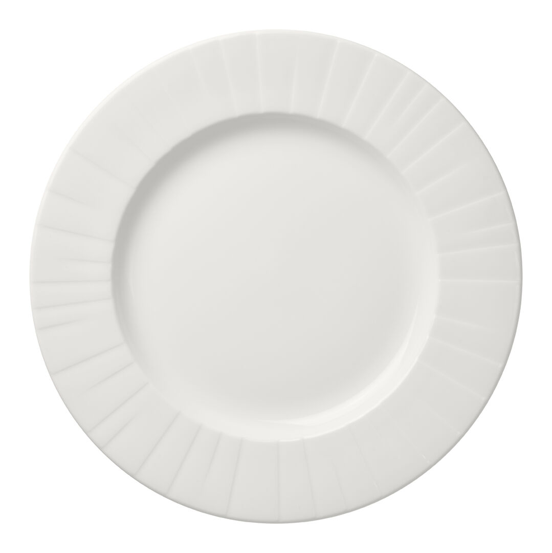 Alina Gourmet Large Well Plate 28.5cm Ceramic Food Plate Tableware Pack of 6