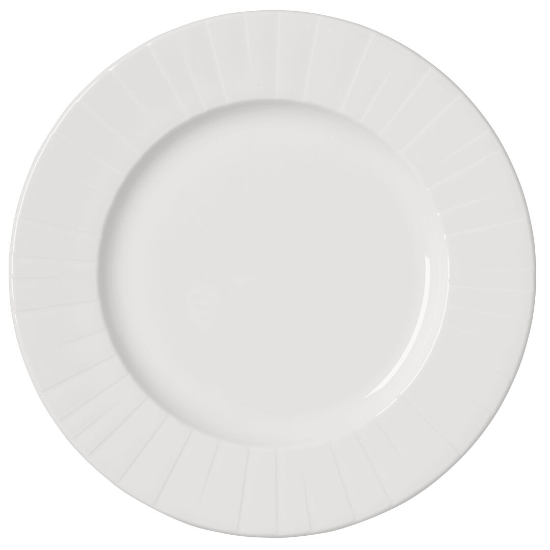 Alina Mid Rim Plate 30cm (11 3/4"")Ceramic Serving Plate Tableware Pack of 12
