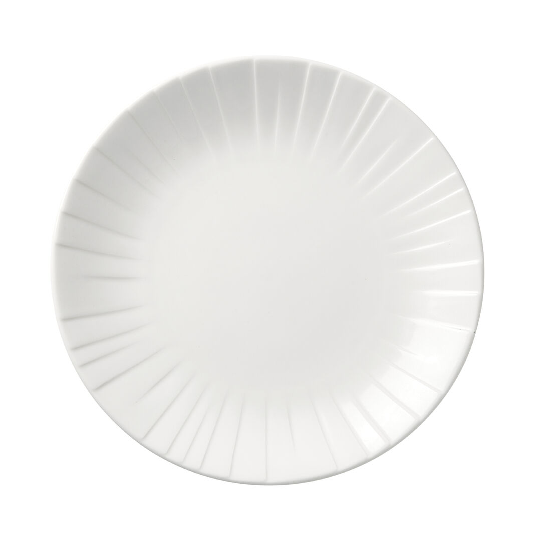 Alina Coupe Plate 25.5cm (10"") Ceramic Serving Plate Set Tableware Pack of 12