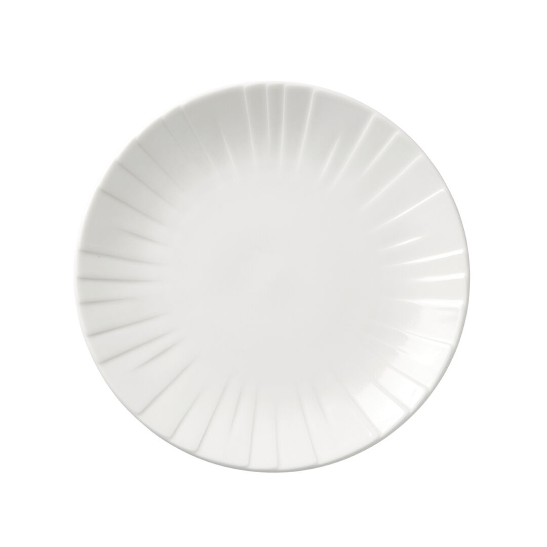 Alina Coupe Plate 23cm (9"") Ceramic Serving Plate Set Tableware Pack of 12
