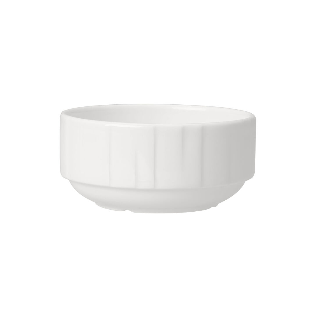 Alina Soup Cup white ceramic Unhandled Stacking Cup 28.5cl (10oz) Pack of 36