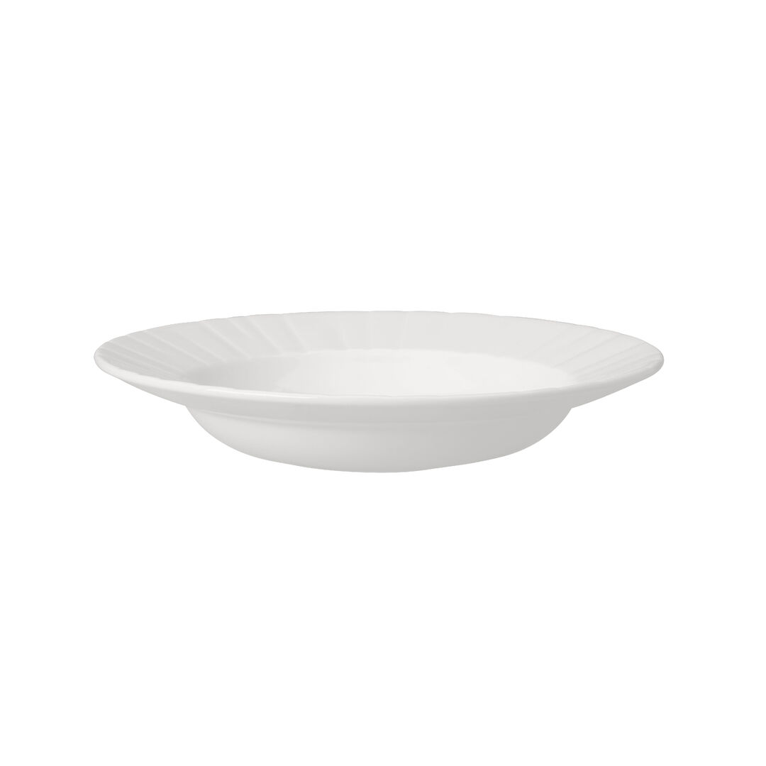 Alina Mid Rim Bowl 24cm 34cl Ceramic Bowl Set Home & Bar Tableware Pack Of 24