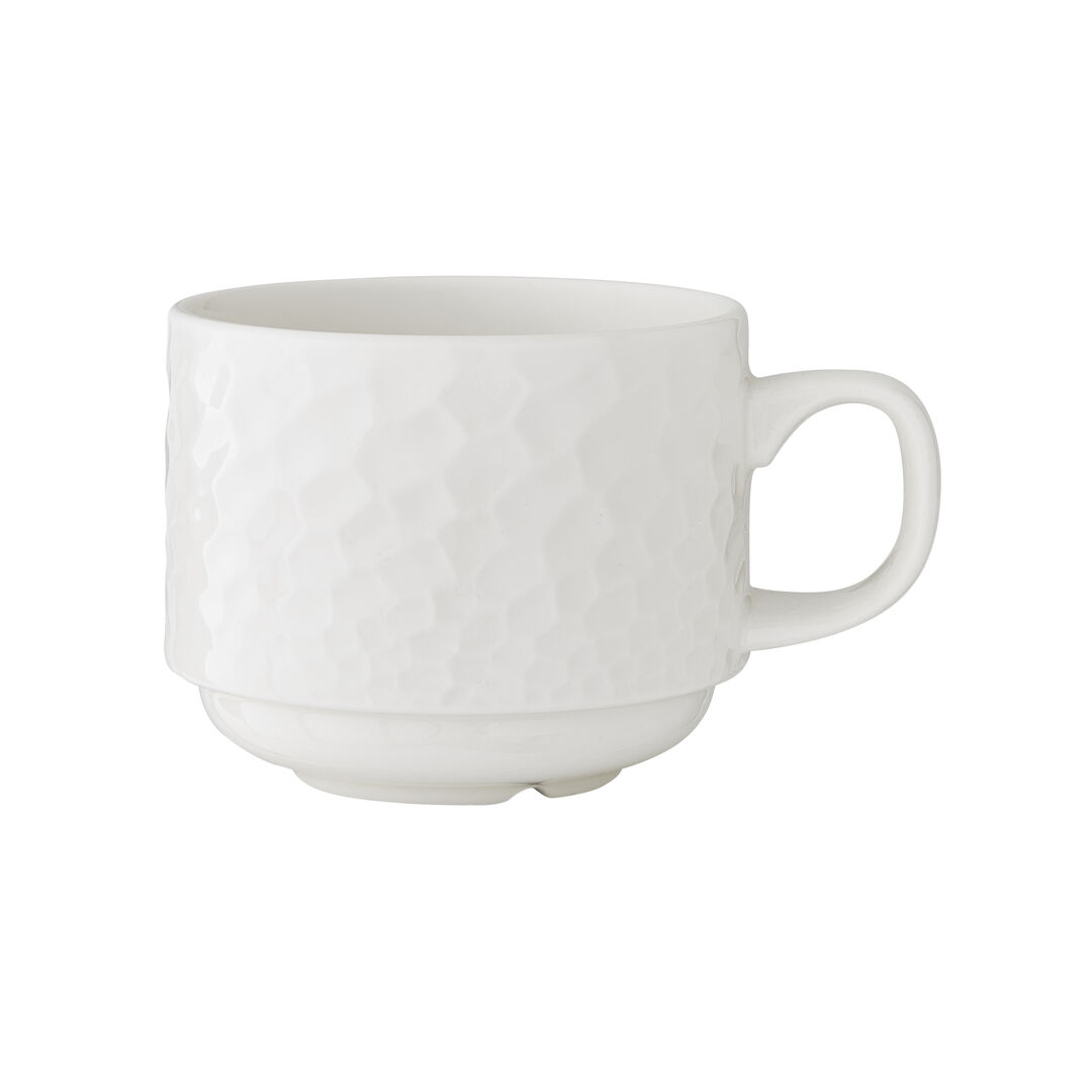 Morella Stacking Cup 21.25cl (7 1/2oz) Ceramic Drinking Tableware Pack of 36