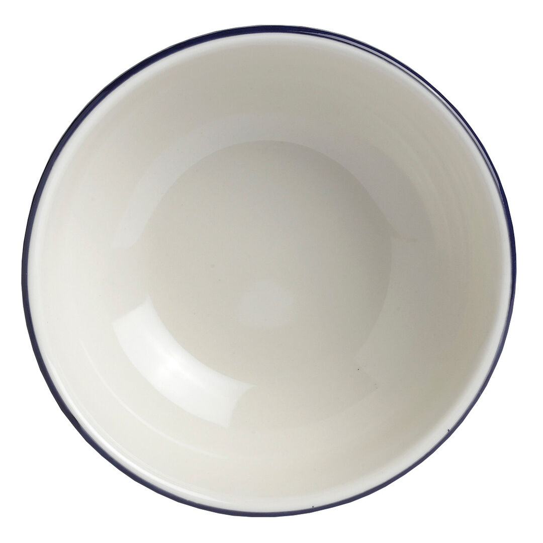 Puebla Blue Oatmeal Bowl 13cm (5"") Ceramic Bowl Set Home Tableware Pack Of 24