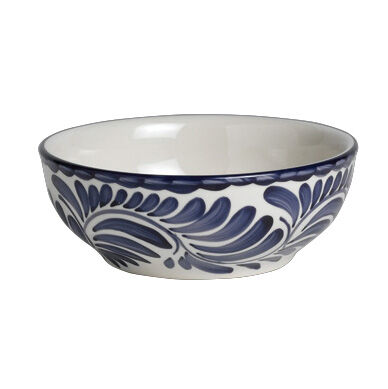 Puebla Blue Nappy Bowl 13.5cm (5 1/4"") Ceramic Bowl Set Tableware Pack of 12
