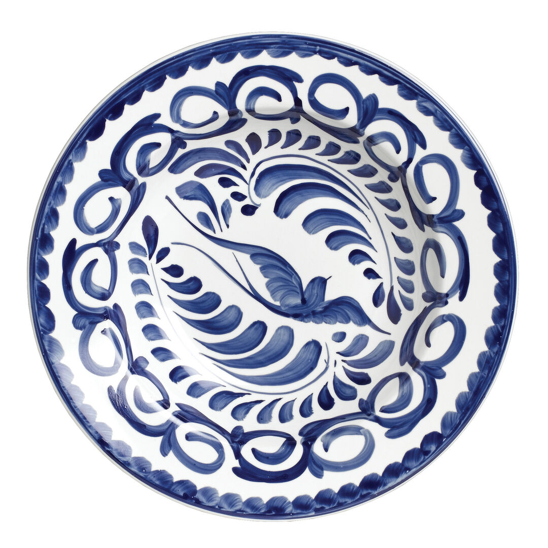 Puebla Blue Pasta Bowl 30cm (11 3/4"") Ceramic Bowl Set Tableware Pack of 12