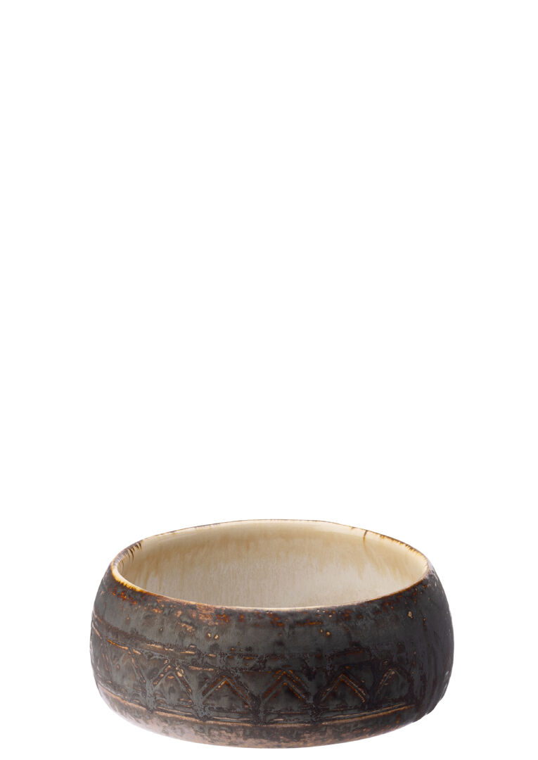 Carthago Limestone Bowl 4.75"" (12cm) Ceramic Tableware For Bars Home Pack of 12