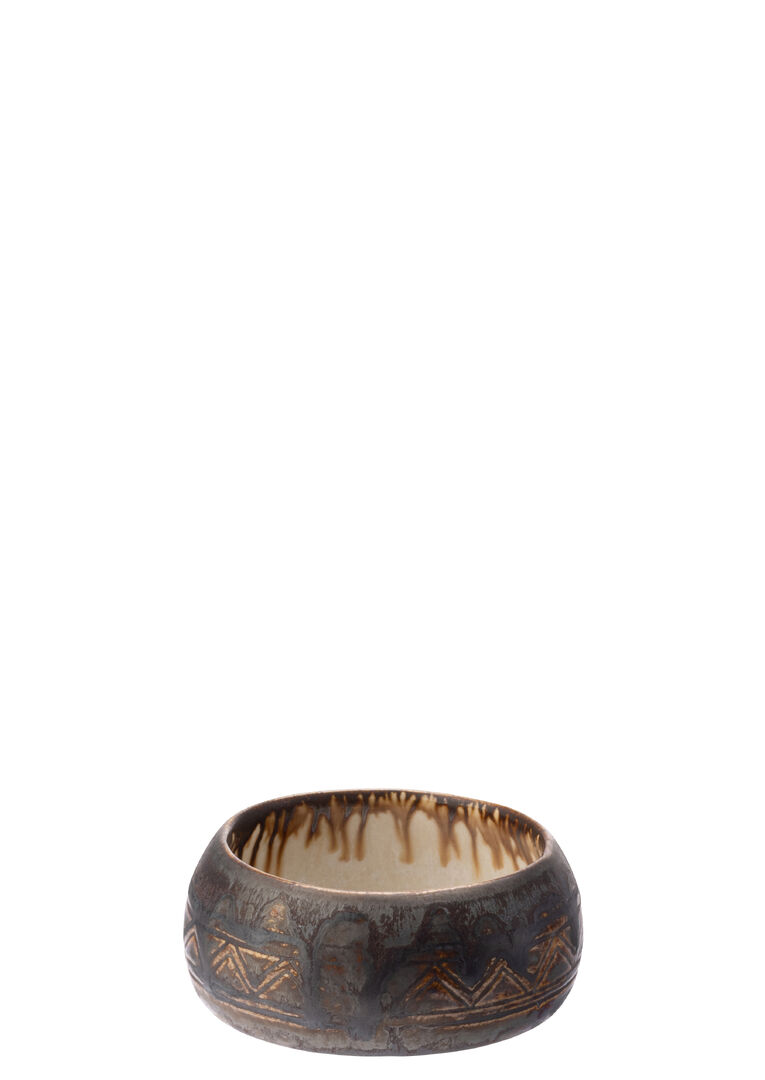 Carthago Limestone Bowl 3.25"" (8cm) Ceramic Tableware For Bars Home Pack of 12