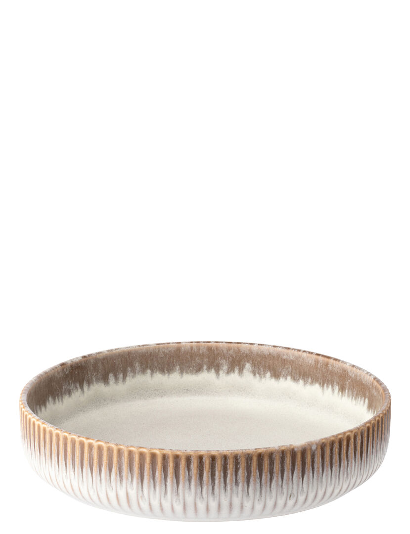 Corduroy Drift Edge Shallow Bowl 7.5"" (19cm) Ceramic Bowl Tableware Pack of 6