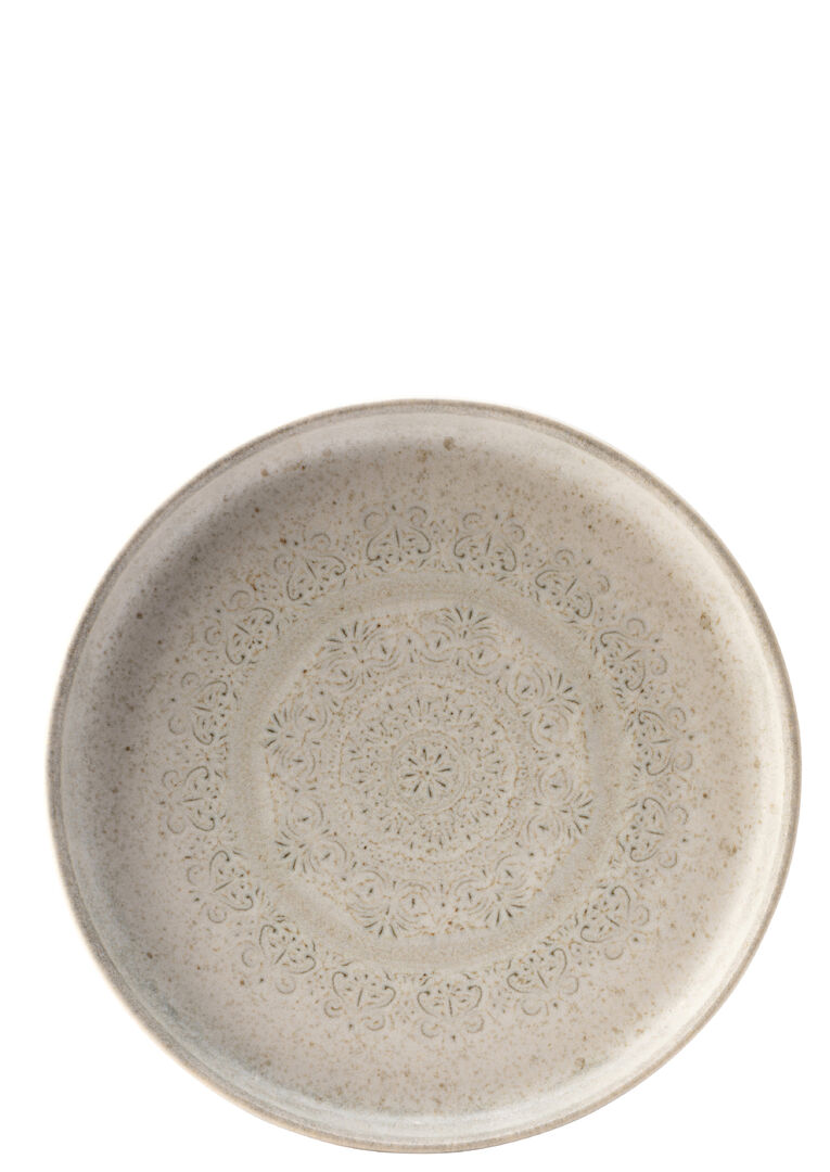 Caro Coupe Plate 7"" (17.5cm) Ceramic Tableware Serving Plates Set Pack of 6