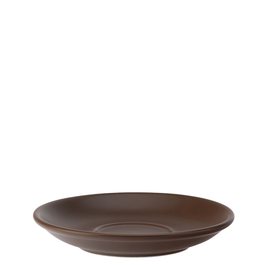 Barista Matt Brown Saucer 5.5"" (14.5cm) Porcelain Saucer Tableware Pack of 12