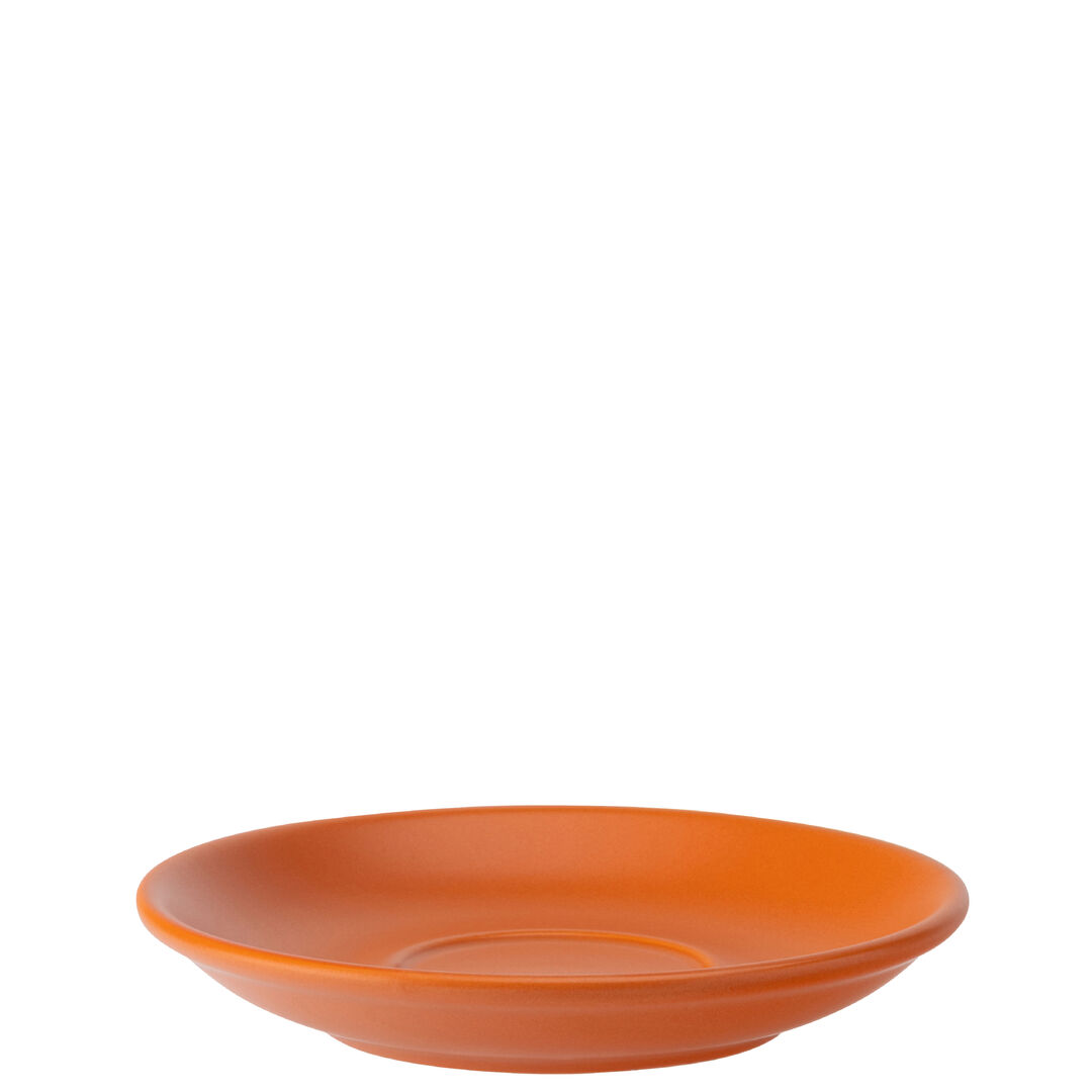 Barista Matt Orange Saucer 5.5"" (14.5cm) Porcelain Saucer Tableware Pack of 12