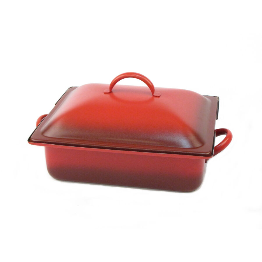 Homestyle Red/Black Induction Rectangular Chafer 3.8L Serving Buffet  Pack of 1