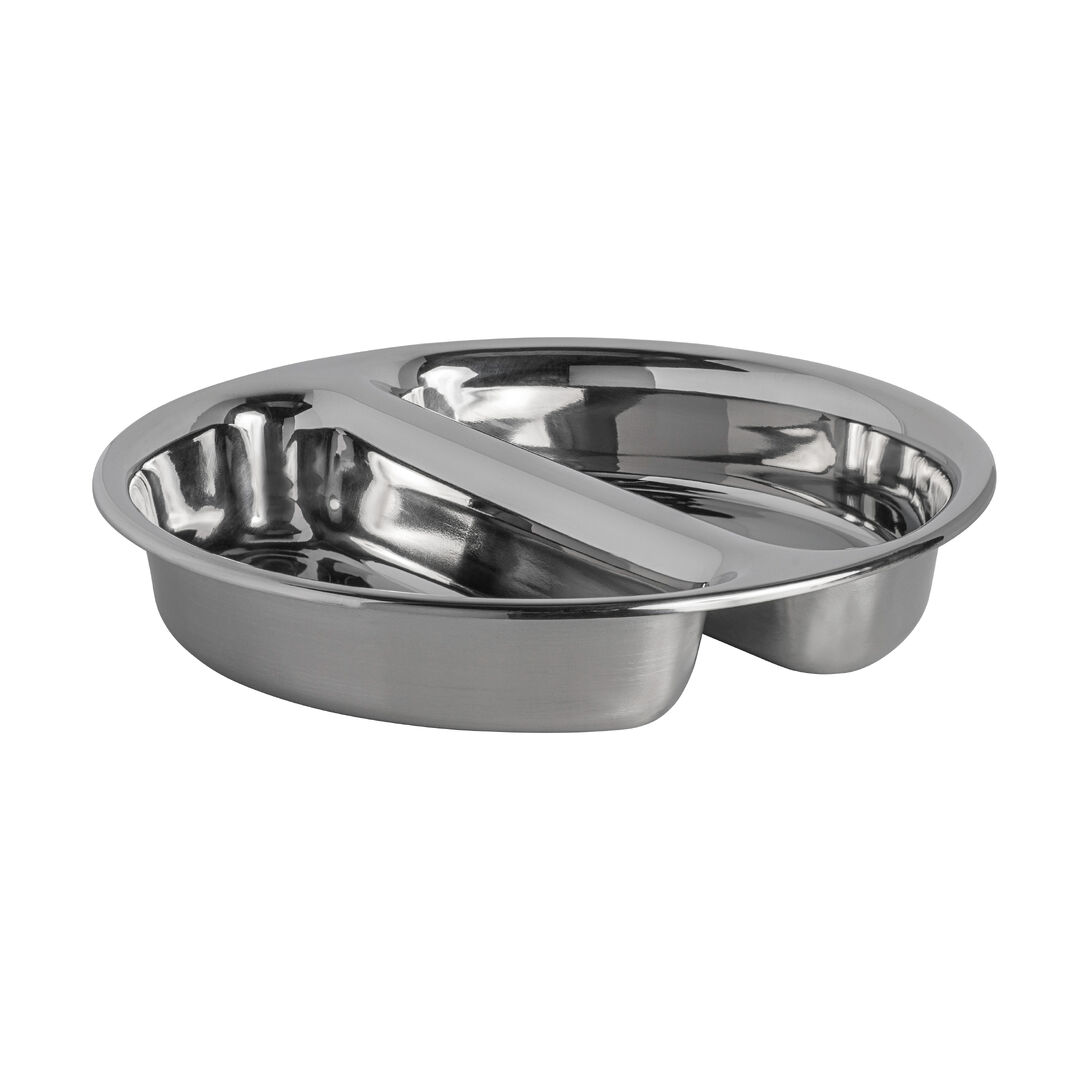 Stainless Steel Round Divided Food Pan 7.5L 2Gal Buffet Steam Table Pack Of 1