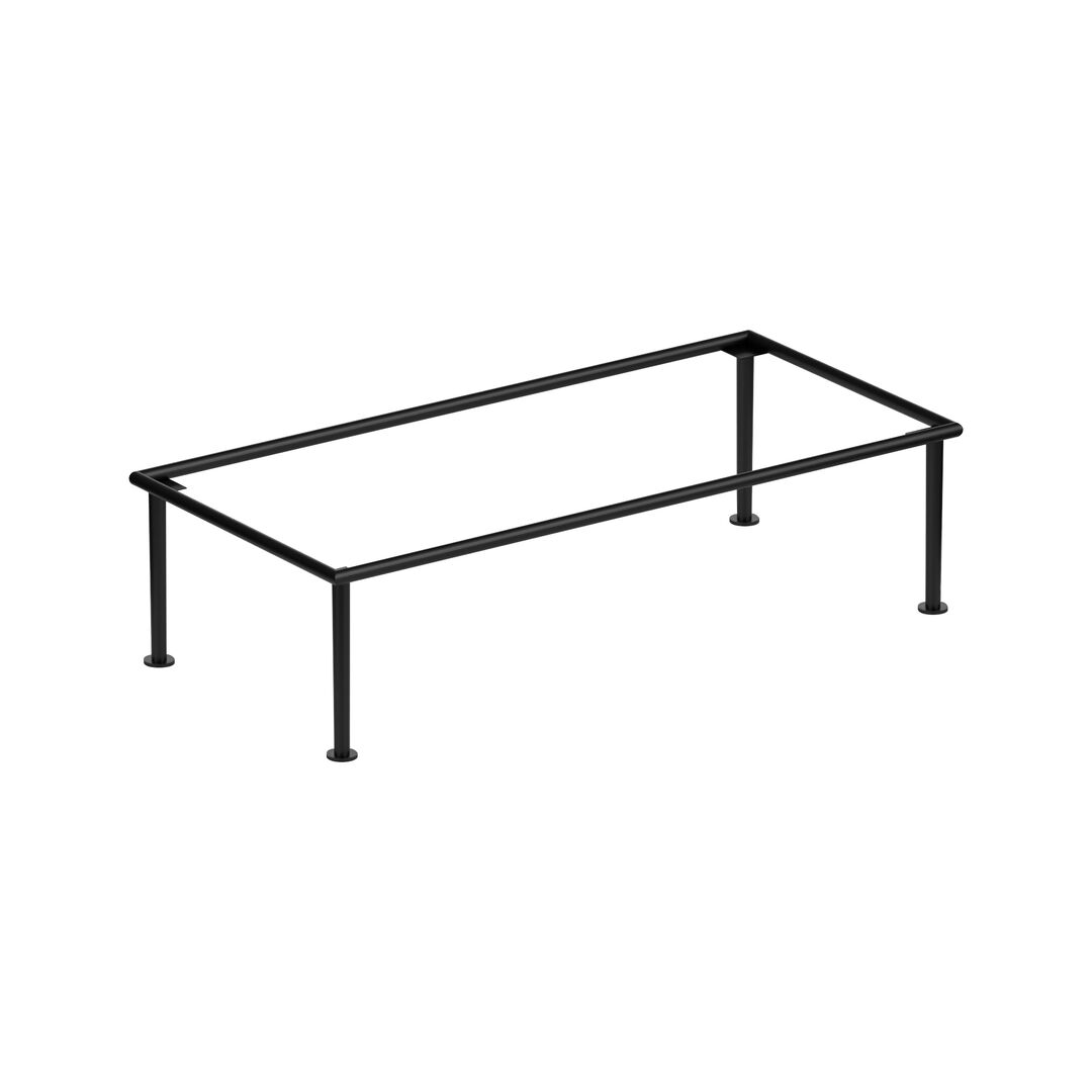Fusion Black Rectangle Riser 61x28x15.3cm Buffet Display Serve Stand Pack of 1