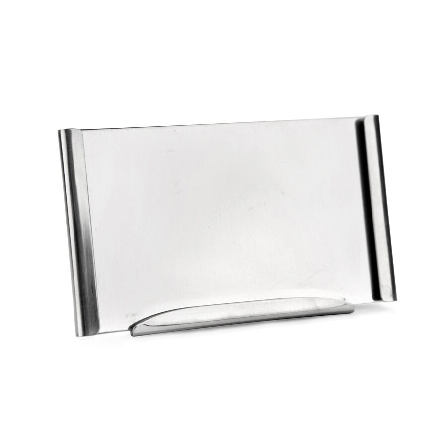 Stainless Steel Freestanding Card Holder for Metal Risers 9.8 x 6cm Pack of 6