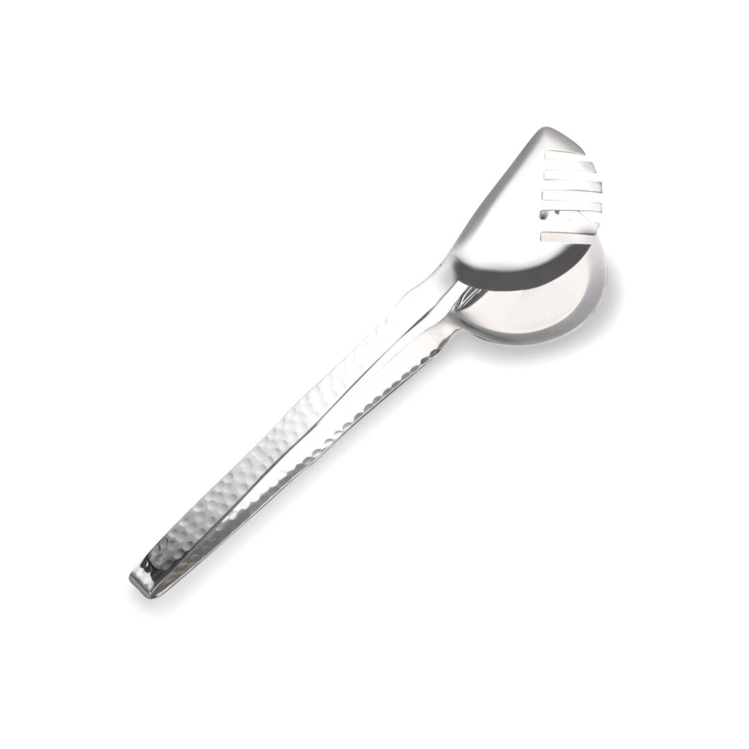 Hammered Stainless Steel Salad Tong 25.4cm Buffet Serving Utensil Pack of 6