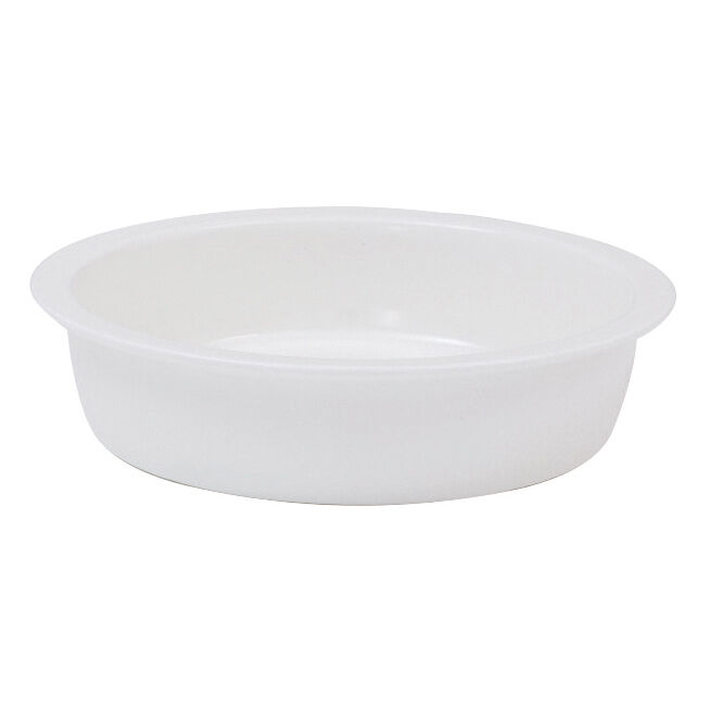 White Ceramic Food Pan 3.8L 4QT Buffet Serving Dish Steam Table Tray Pack Of 1