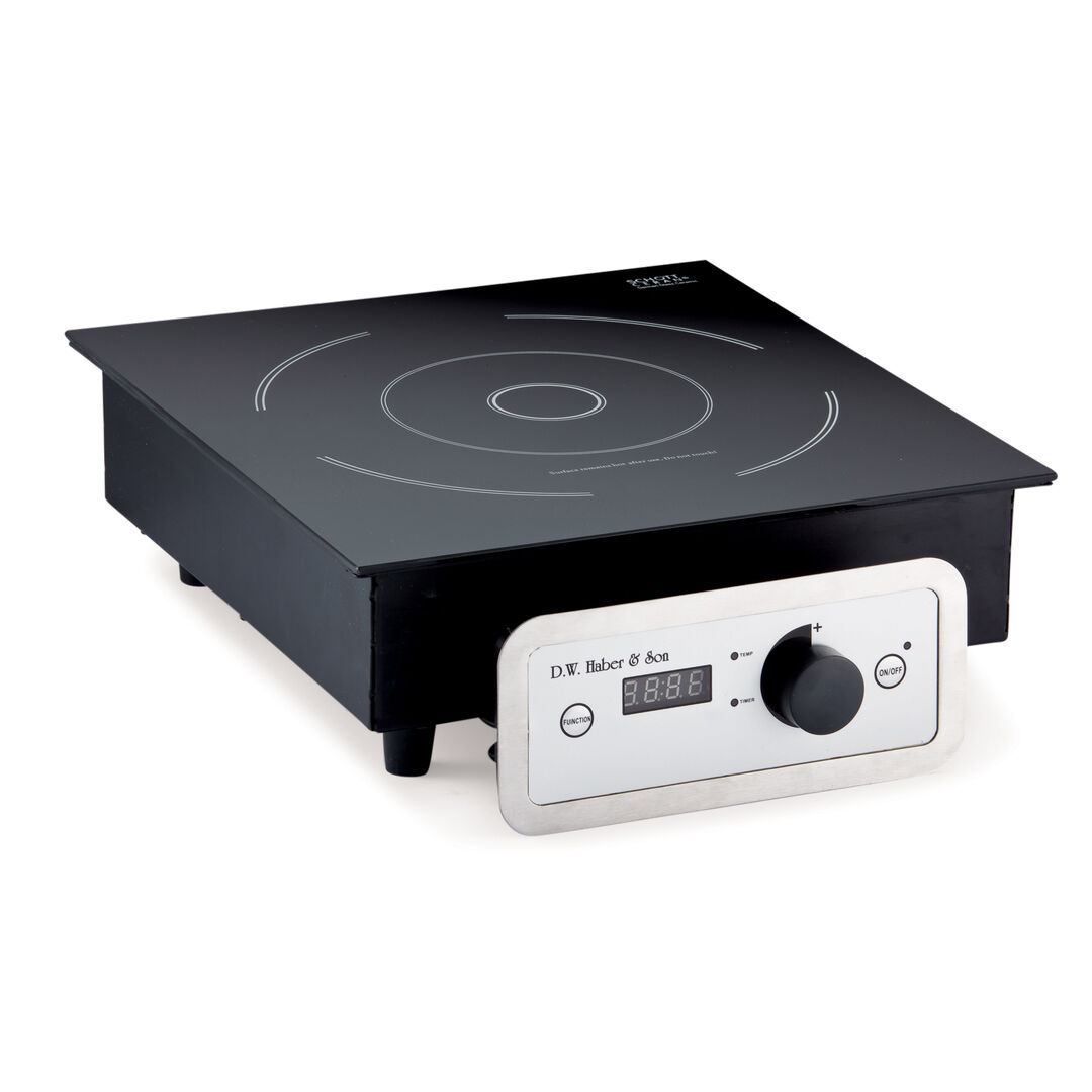 Black Buffet Induction Range Warmer 1800W 120V UK Plug 34.3cm Cooker Pack of 1