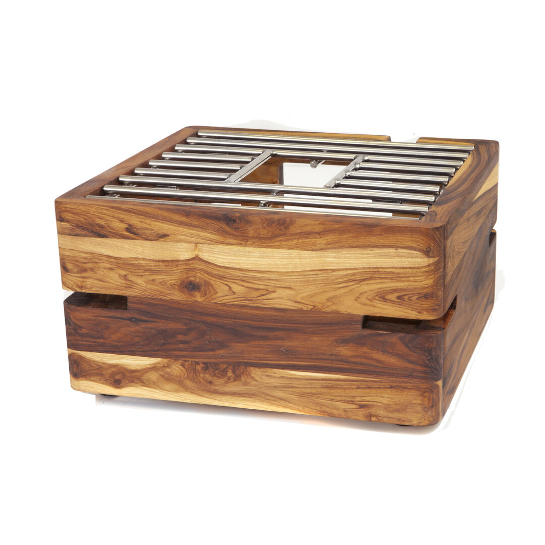 Fusion Teak Natural Riser 27x15.2cm Buffet Display Serving Stand Pack of 1