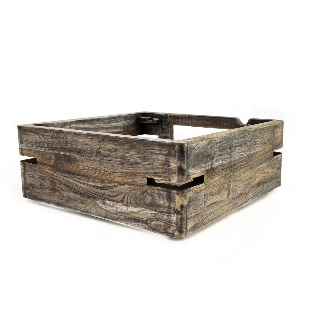 Fusion Ash Grey Riser 35.6x12.7cm Buffet Display Wooden Serving Stand Pack of 1